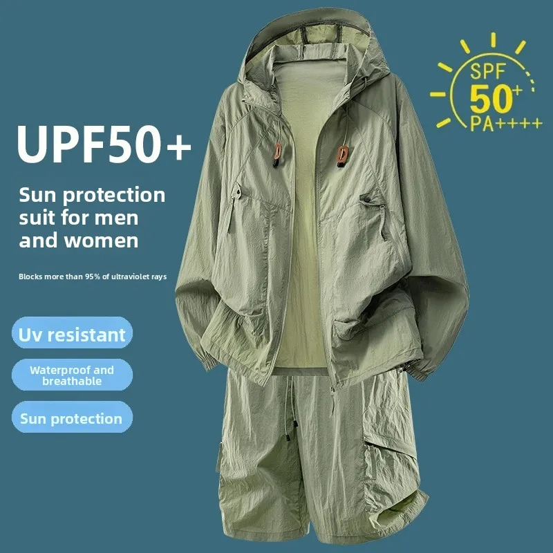 Outdoor Sport Is - Setelan Olahraga Kasual UPF50+ Pelindung Sinar