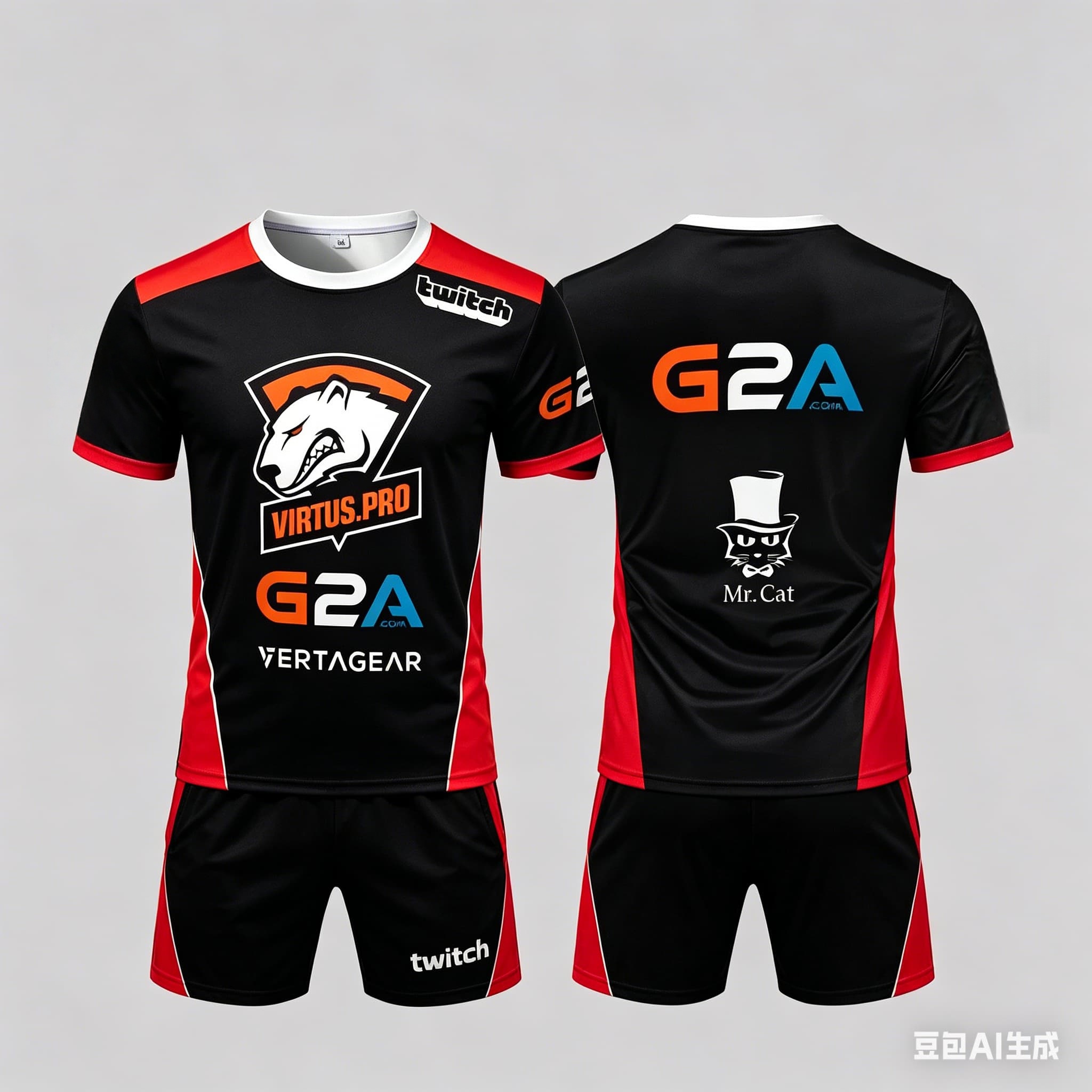 Outdoor Sport Is - Seragam Klub Esports Virtus.Pro Setelan Kaos