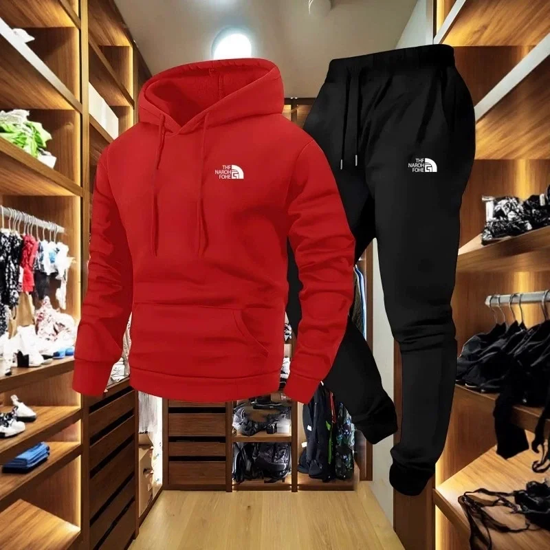 Outdoor Sport Is - Setelan Kasual Pria Motif Musim Gugur
