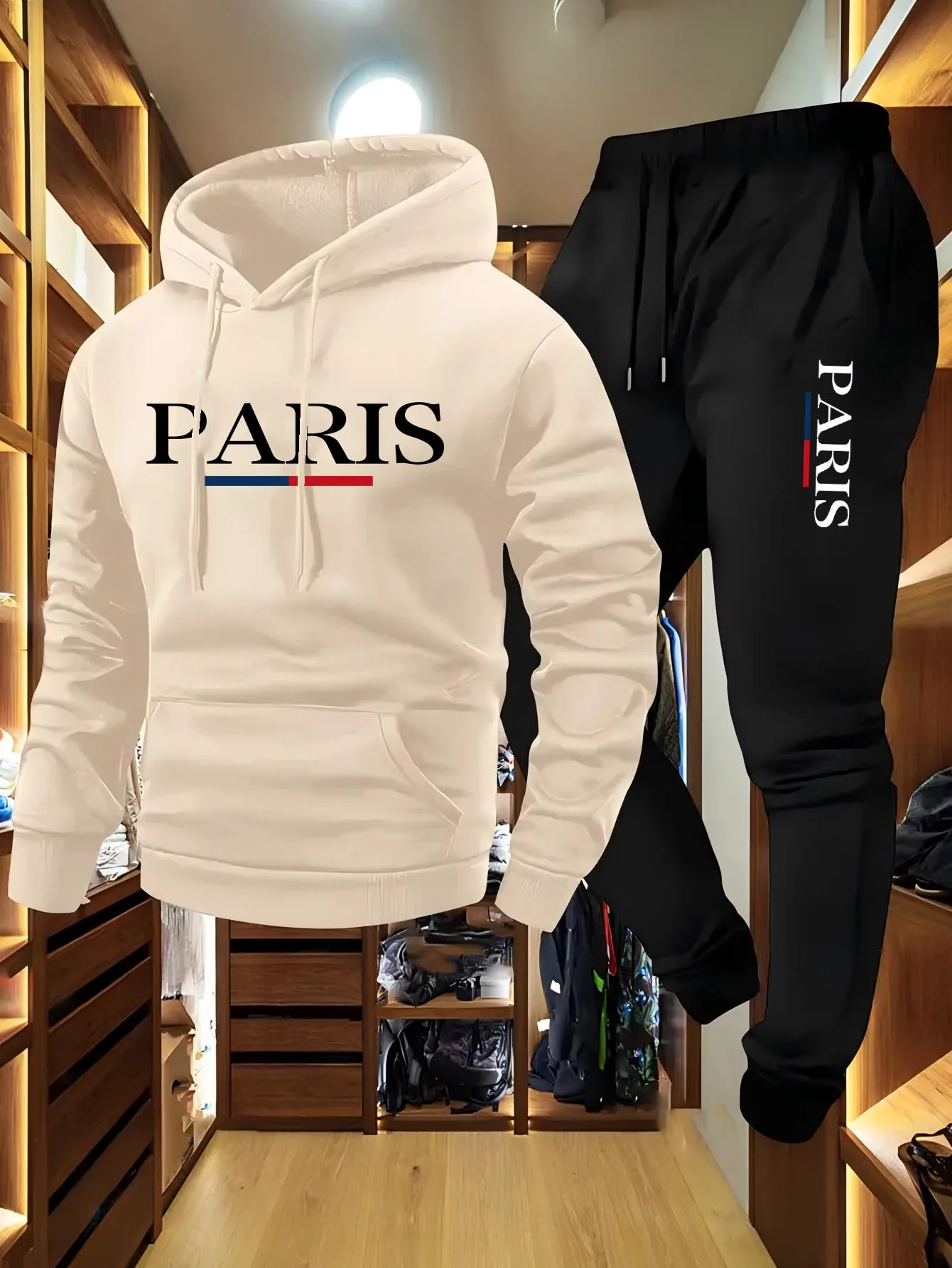 Hoodie Pria Fashion Set 2 Poto - Outdoor Sports Leisure ulasan dan harga
