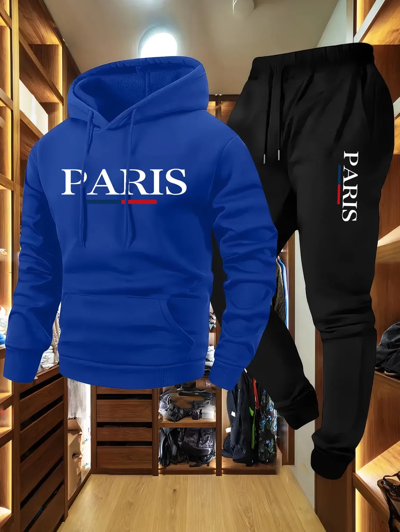 Hoodie Pria Fashion Set 2 Poto - Outdoor Sports Leisure ulasan dan harga