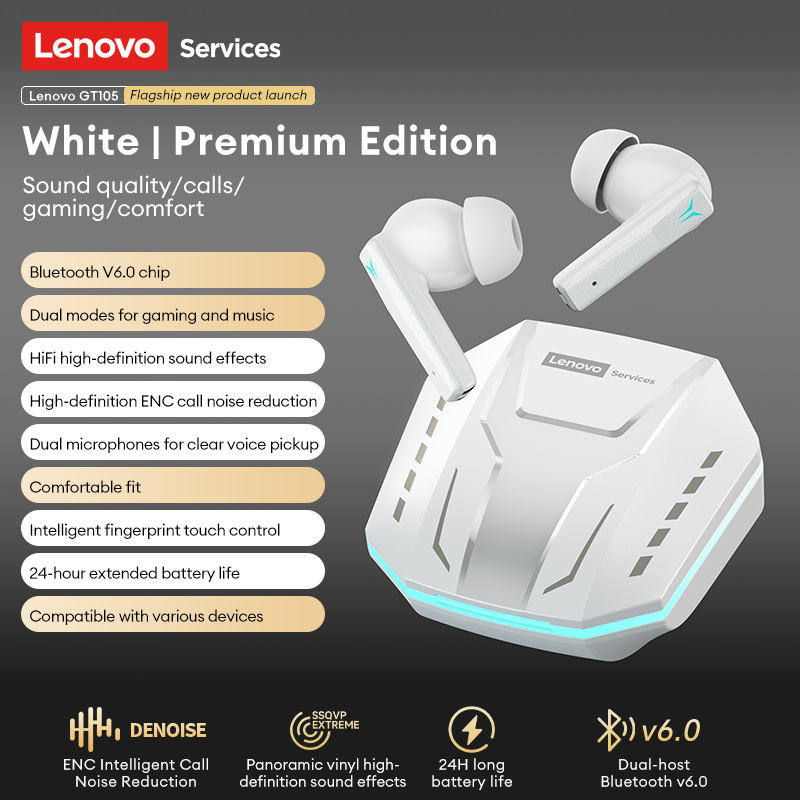 Lenovo GT105 Headset Gaming Bl - Outdoor Sport Doo ulasan dan harga