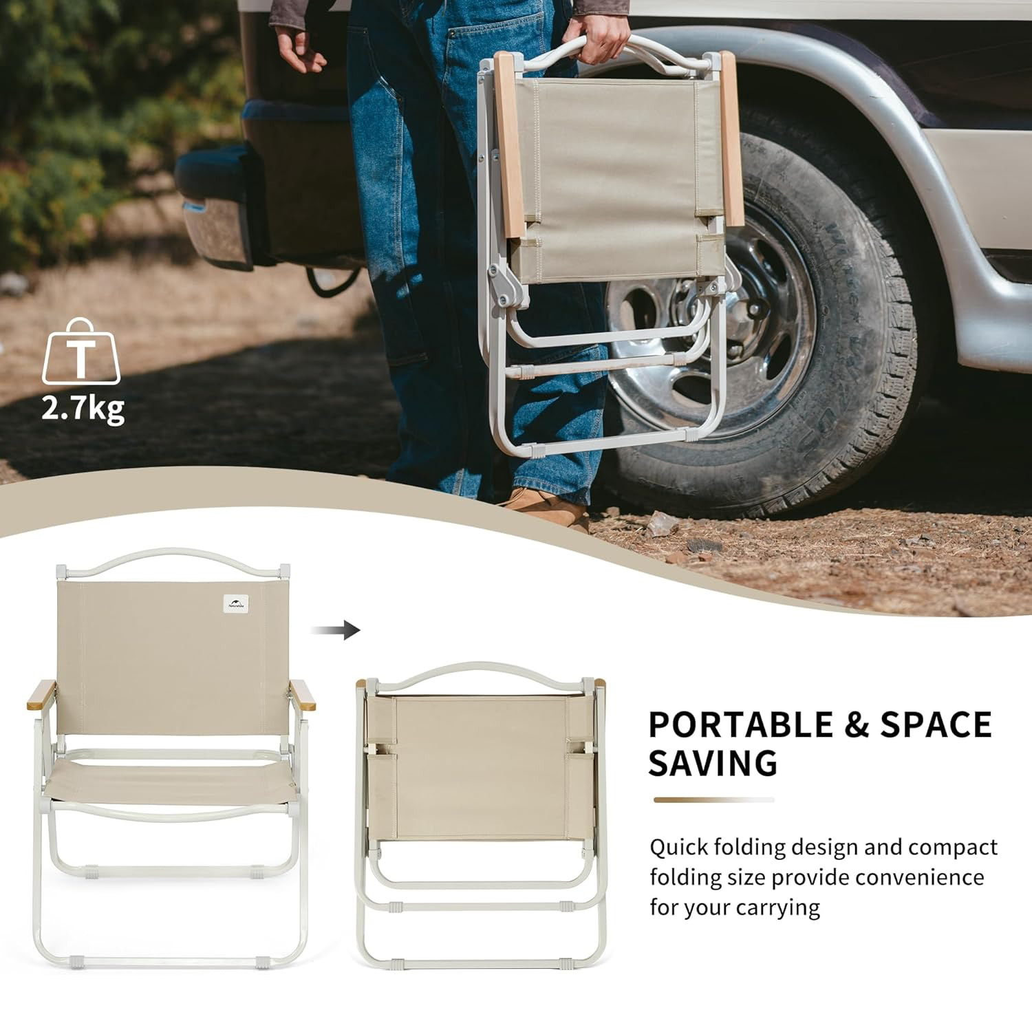 Kursi Berkemah Portabel Nature - Outdoor Sport Chairs ulasan dan harga