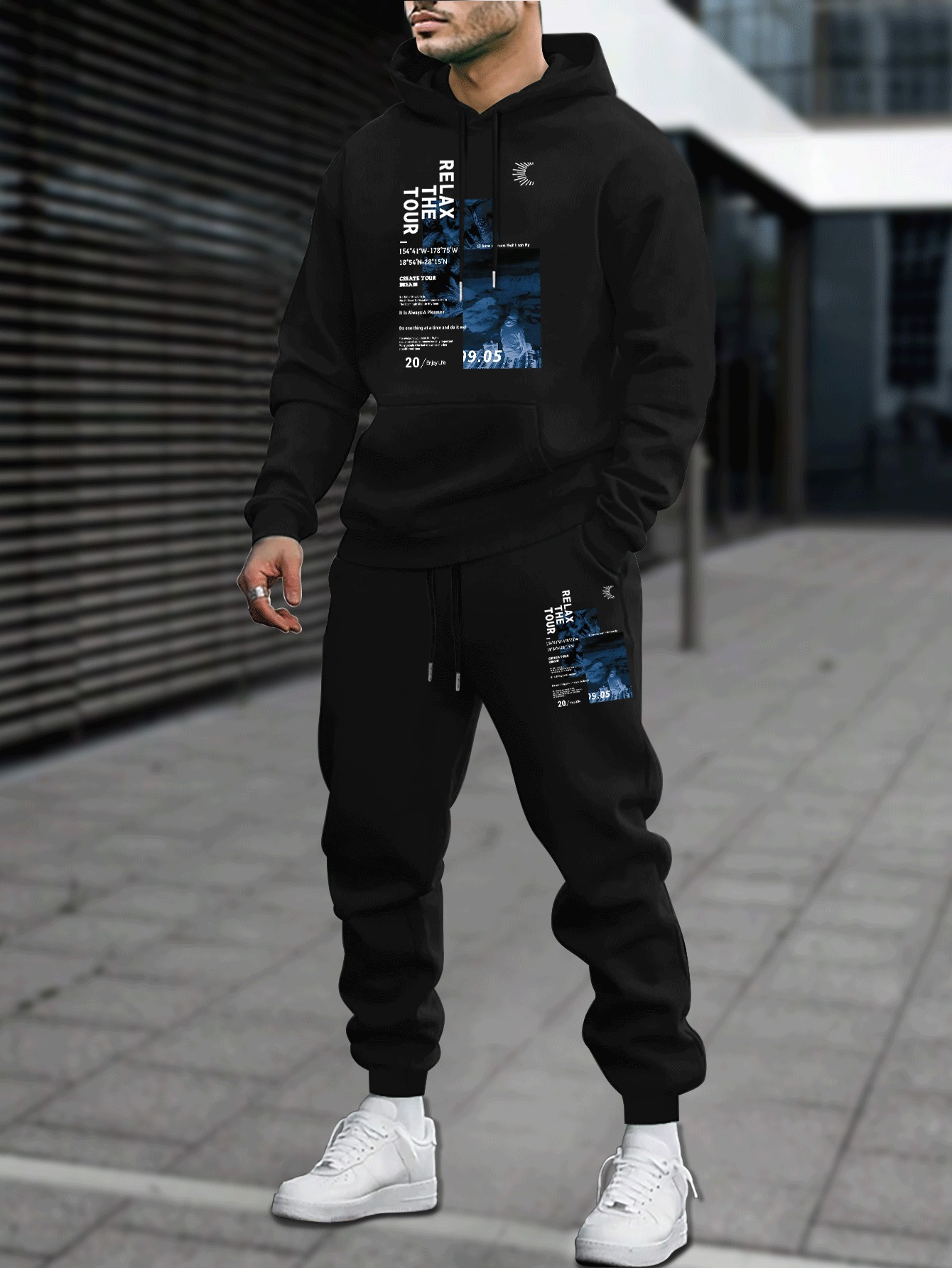 Setelan Hoodie dan Celana Panj - Outdoor Sport Is ulasan dan harga