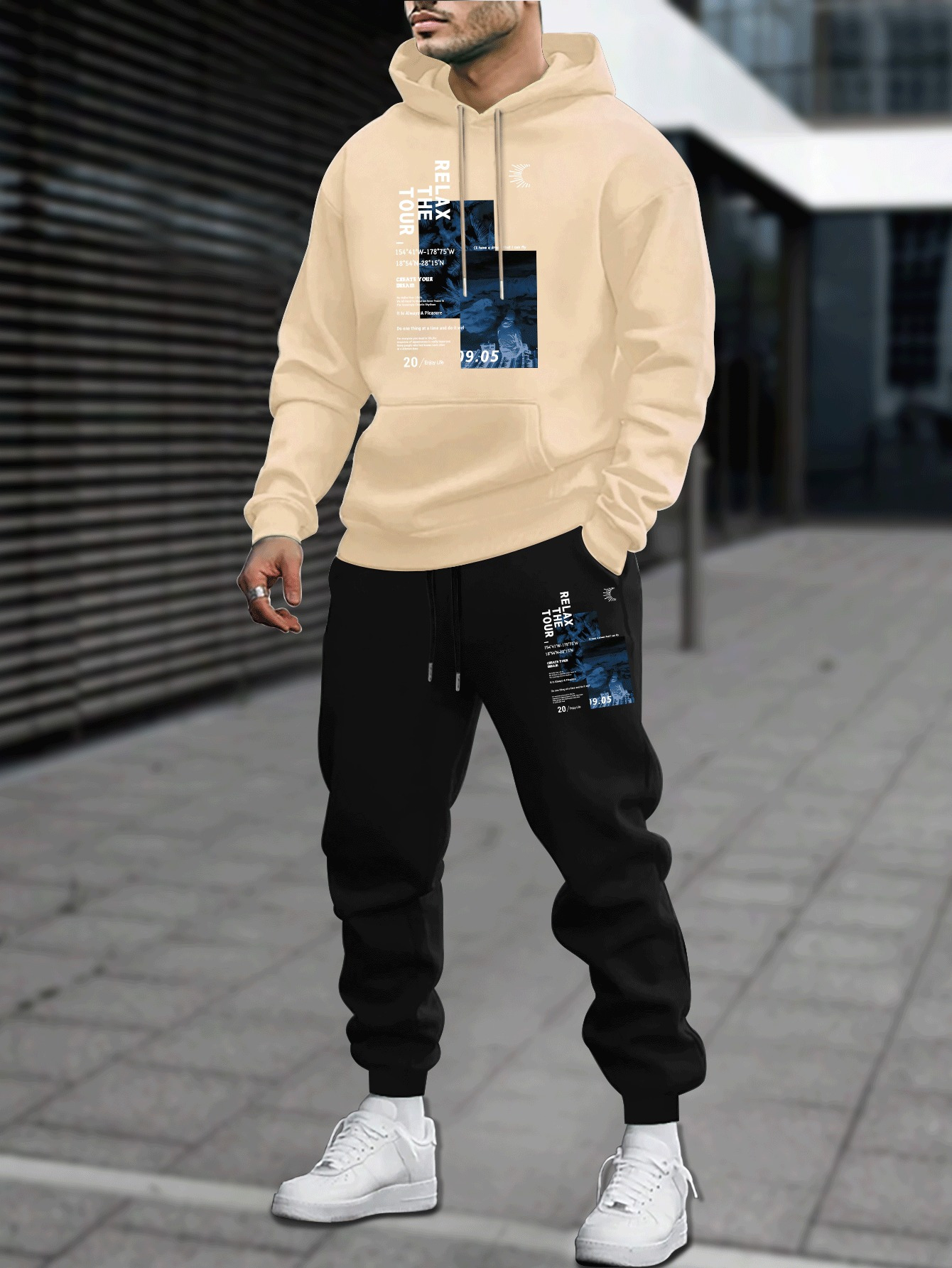Setelan Hoodie dan Celana Panj - Outdoor Sport Is ulasan dan harga