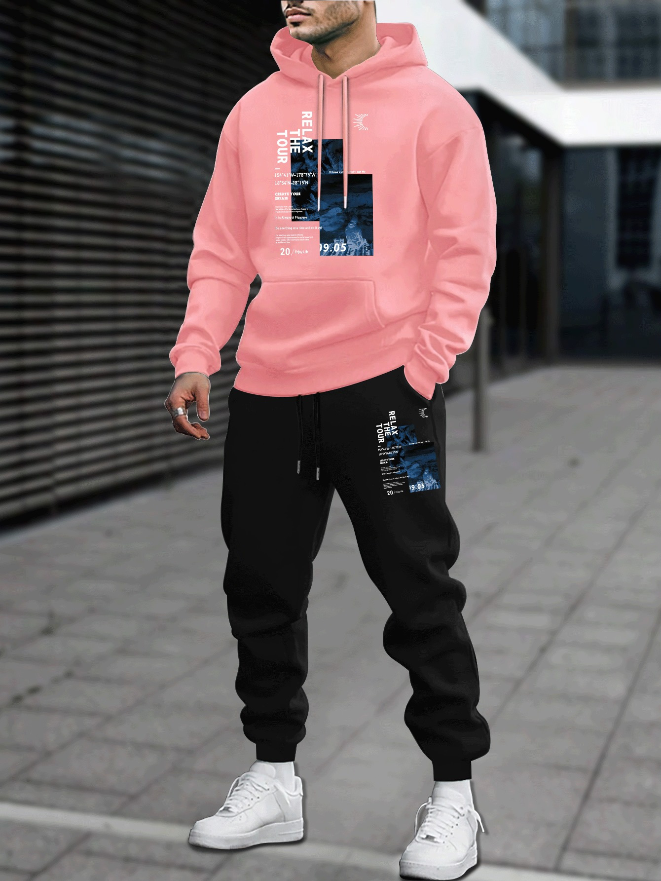 Setelan Hoodie dan Celana Panj - Outdoor Sport Is ulasan dan harga